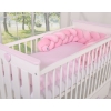 Knot bumper minky 180cm - pink