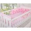 Knot bumper minky 180cm - pink