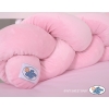 Knot bumper minky 180cm - pink