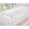 White Braided Baby cot Bumper