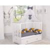 Knotted bumper Braided Cushion Pillow - gray-honey yellow-anthracite