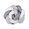 Knotted bumper- white-gray-anthracite