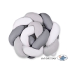 Knotted bumper- white-gray-anthracite