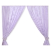 Lilac Curtains for baby room- Bear with bow