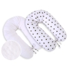 Maternity Pregnancy pillow- double-sided- Black stars