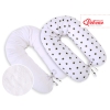 Maternity Pregnancy pillow- double-sided- Black stars