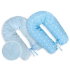 Maternity Pregnancy pillow- double-sided- Blue stars