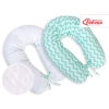 Maternity Pregnancy pillow- double-sided- Chevron mint