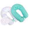 Maternity Pregnancy pillow- double-sided- Mint stars