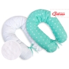 Maternity Pregnancy pillow- double-sided- Mint stars
