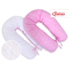 Maternity Pregnancy pillow- double-sided- Pink stars