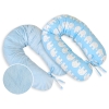 Maternity Pregnancy pillow- double-sided-Simple Elephants blue