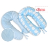 Maternity Pregnancy pillow- double-sided-Simple Elephants blue