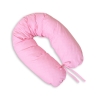 Maternity Pregnancy pillow- Longer- White polka dots on pink