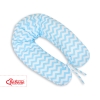 Maternity Pregnancy pillow- Simple chevron blue