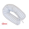 Maternity Pregnancy pillow- Simple chevron Gray