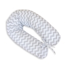 Maternity Pregnancy pillow- Simple chevron Gray