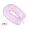 Maternity Pregnancy pillow- Simple chevron Zigzag pink