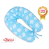 Maternity Pregnancy pillow- Simple Owls blue