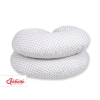Maternity Support Pillow C - Gray flower pattern