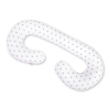 Maternity Support Pillow C - white with Gray stars
