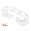 Maternity Support Pillow C - white with Gray stars