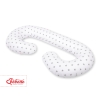 Maternity Support Pillow C - white with Gray stars