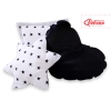 MEGA SET: Kids Teepee tent + playmat + pillows + decorative feathers- Black Stars/black