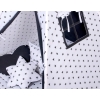 MEGA SET: Kids Teepee tent + playmat + pillows + decorative feathers- Black Stars/black