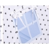 MEGA SET: Kids Teepee tent + playmat + pillows + decorative feathers- Black Stars/blue