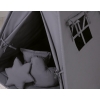 MEGA SET: Kids Teepee tent + playmat + pillows + decorative feathers FREE!- anthracite