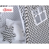 MEGA SET: Kids Teepee tent + playmat + pillows + decorative feathers FREE! - Chevron black