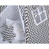 MEGA SET: Kids Teepee tent + playmat + pillows + decorative feathers FREE! - Chevron black