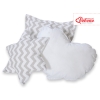 MEGA SET: Kids Teepee tent + playmat + pillows + decorative feathers FREE!- Chevron Gray