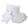 MEGA SET: Kids Teepee tent + playmat + pillows + decorative feathers FREE!- Chevron Gray