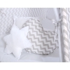 MEGA SET: Kids Teepee tent + playmat + pillows + decorative feathers FREE!- Chevron Gray