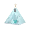 MEGA SET: Kids Teepee tent + playmat + pillows + decorative feathers FREE!- Chevron mint