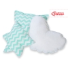 MEGA SET: Kids Teepee tent + playmat + pillows + decorative feathers FREE!- Chevron mint