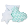 MEGA SET: Kids Teepee tent + playmat + pillows + decorative feathers FREE!- Chevron mint