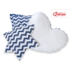 MEGA SET: Kids Teepee tent + playmat + pillows + decorative feathers FREE! - Chevron navy blue