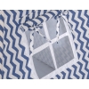 MEGA SET: Kids Teepee tent + playmat + pillows + decorative feathers FREE! - Chevron navy blue