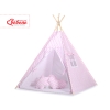 MEGA SET: Kids Teepee tent + playmat + pillows + decorative feathers FREE!- Chevron pink
