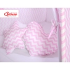 MEGA SET: Kids Teepee tent + playmat + pillows + decorative feathers FREE!- Chevron pink