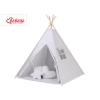 MEGA SET: Kids Teepee tent + playmat + pillows + decorative feathers FREE! - gray