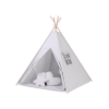 MEGA SET: Kids Teepee tent + playmat + pillows + decorative feathers FREE! - gray