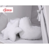 MEGA SET: Kids Teepee tent + playmat + pillows + decorative feathers FREE! - gray