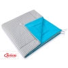 MEGA SET: Kids Teepee tent + playmat + pillows + decorative feathers FREE!- Gray checkered-turquoise