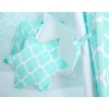 MEGA SET: Kids Teepee tent + playmat + pillows + decorative feathers FREE!- Marocco mint