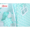 MEGA SET: Kids Teepee tent + playmat + pillows + decorative feathers FREE!- Marocco mint