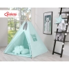 MEGA SET: Kids Teepee tent + playmat + pillows + decorative feathers FREE!- mint